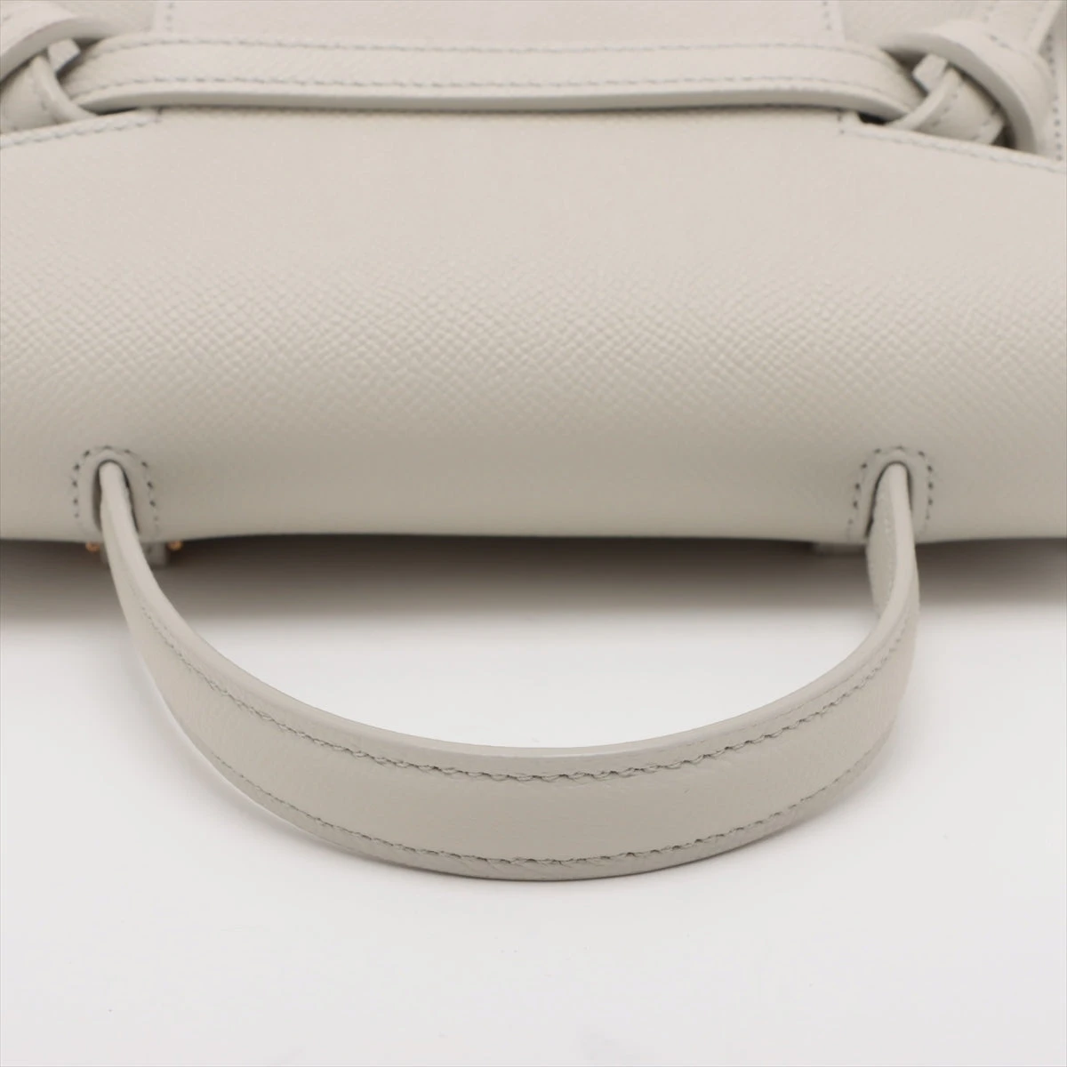 セリーヌ ベルトバッグ レザー 2WAYハンドバッグ アイボリー A3160416