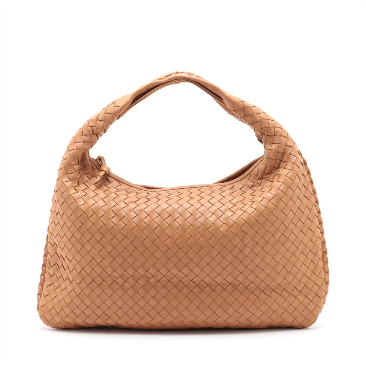 【良品】ボッテガヴェネタ ホーボー ショルダーバッグ イントレチャート ブラウン ボッテガヴェネタ ホーボー ショルダーバッグ イントレチャート ライト