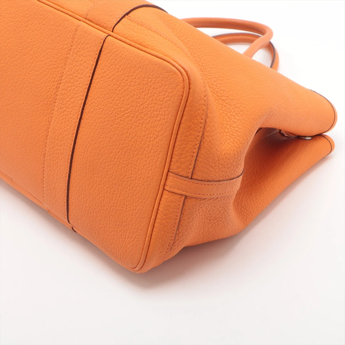 【レザー /オレンジ】HERMES ガーデンパーティー36 PM エルメス ガーデンパーティ36 PM ネゴンダ オレンジ シルバー