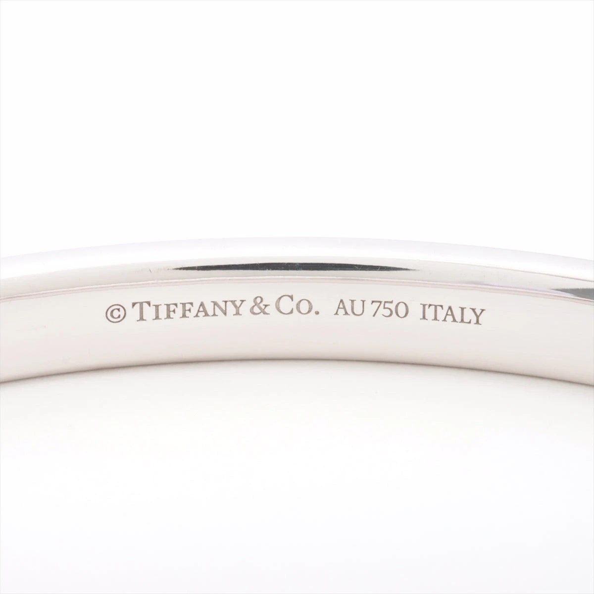 ティファニー T TWO ヒンジ ダイヤ ブレスレット 750(WG) 43.9g