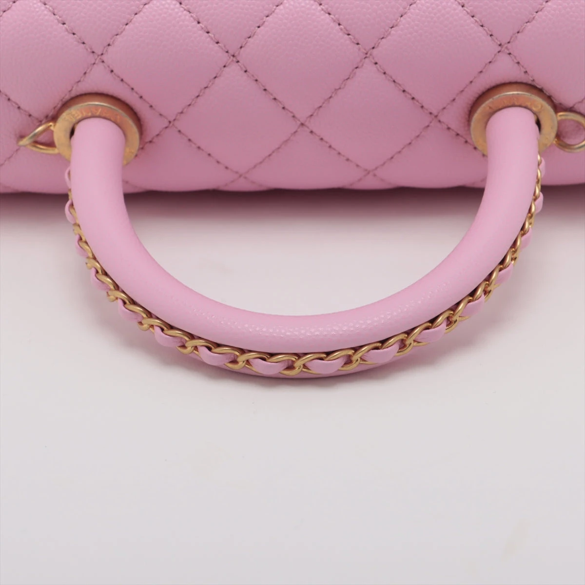シャネル CHANEL ココハンドルXS A92990 23番台 ピンク SV金具 キャビアスキン レディース ショルダーバッグ シャネル CHANEL ココハンドルXS A92990 23番台 ピンク SV金具