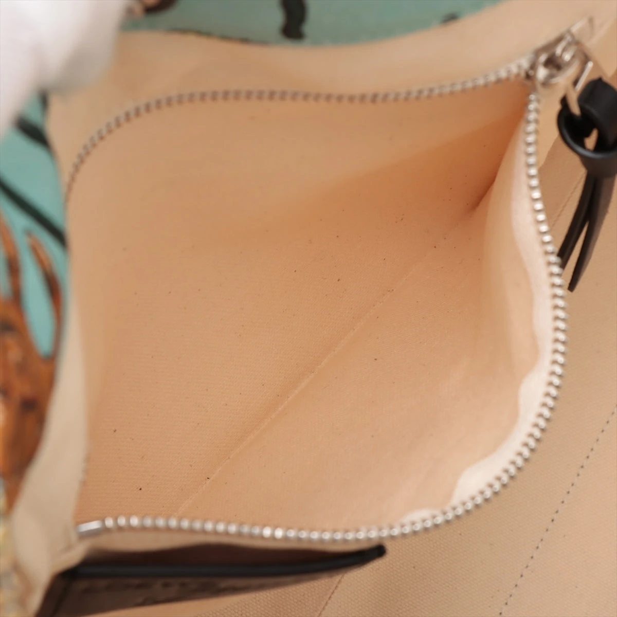 ロエベ パウラズ イビザ キャンバス×レザー トートバッグ マルチカラー