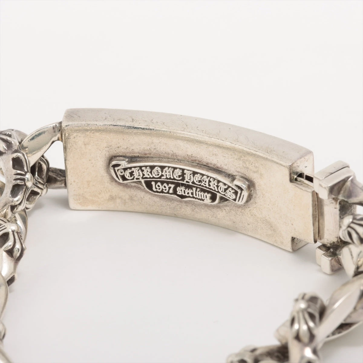 クロムハーツ フローラルクロスIDブレスレット インボイス付き【訳あり品】 クロムハーツ フローラルクロスIDブレスレット インボイス付き