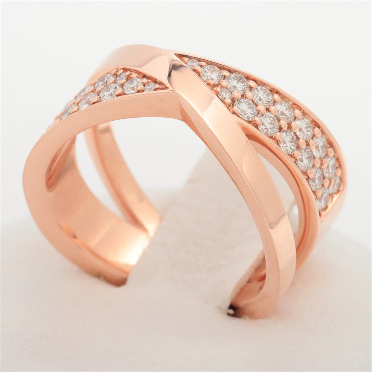 ティファニー アトラス X ワイド ダイヤ リング 750(PG) 9.7g d0 ティファニー アトラス X ワイド ダイヤ リング 750(PG) 9.7g d0