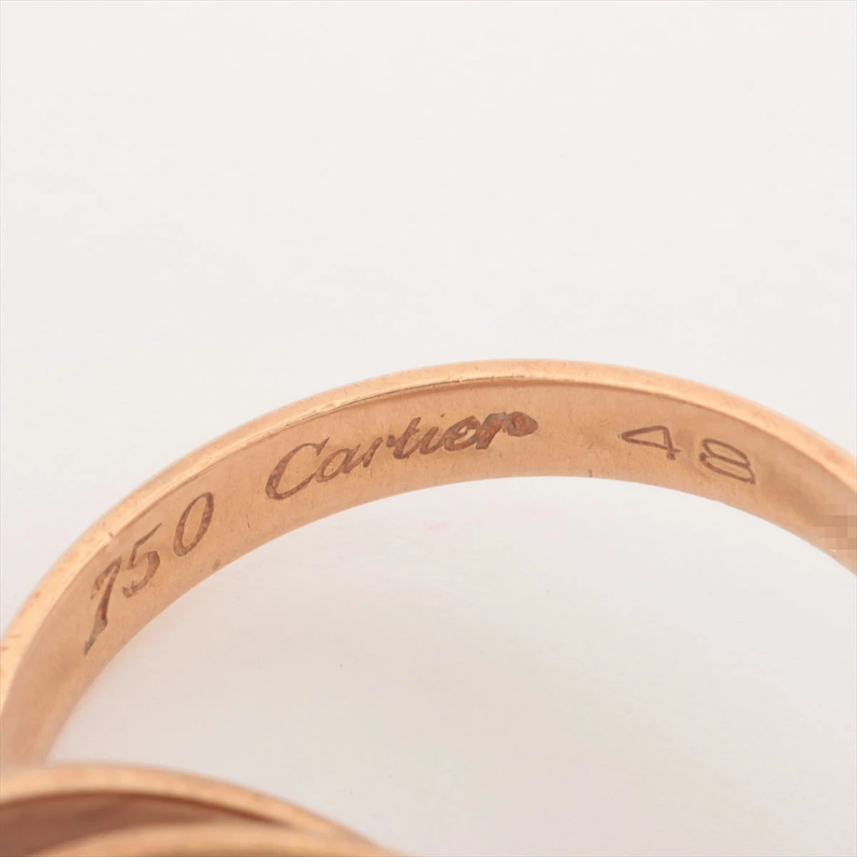 カルティエ トリニティ リング レア品 #48 Au750PG【22032】 カルティエ トリニティ リング レア品 #48 Au750PG【22032