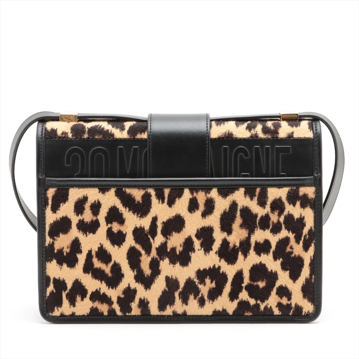 クリスチャンディオール 30モンテーニュ レザー×ハラコ ショルダー