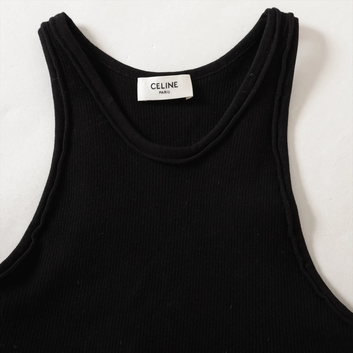 セリーヌ エディ期 コットン×ナイロン タンクトップ XS レディース