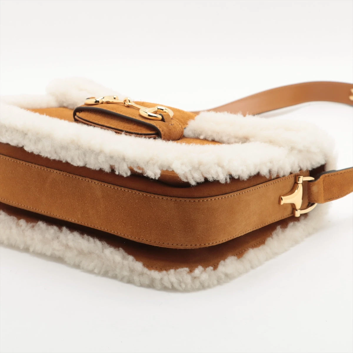 美品 グッチ スエード ショルダーバッグ ホースビット GUCCI グッチ ホースビット ボディバッグ スエード ショルダー