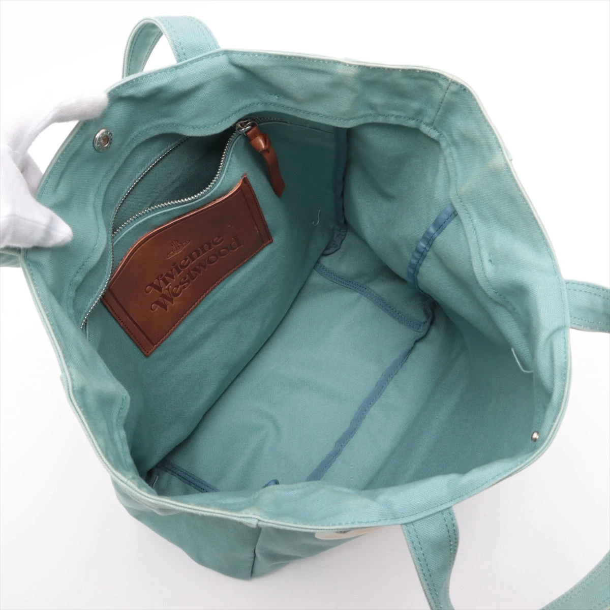 ヴィヴィアンウエストウッド キャンバス トートバッグ グリーン