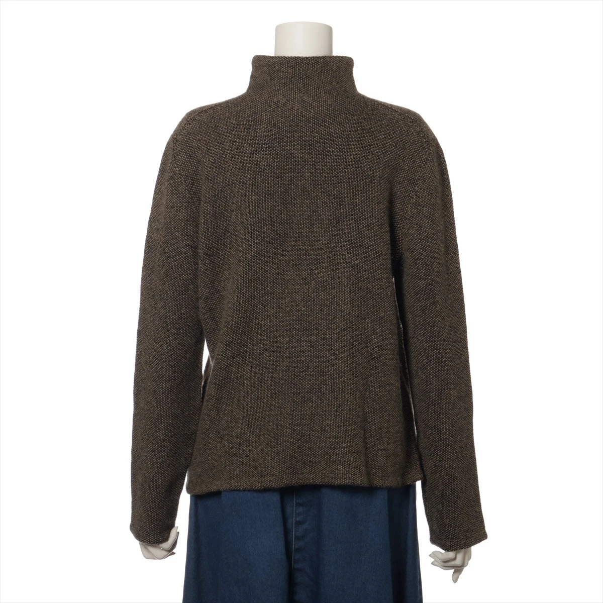 エルメス マルジェラ期 カシミヤ ニット LA レディース ブラウン 毛玉