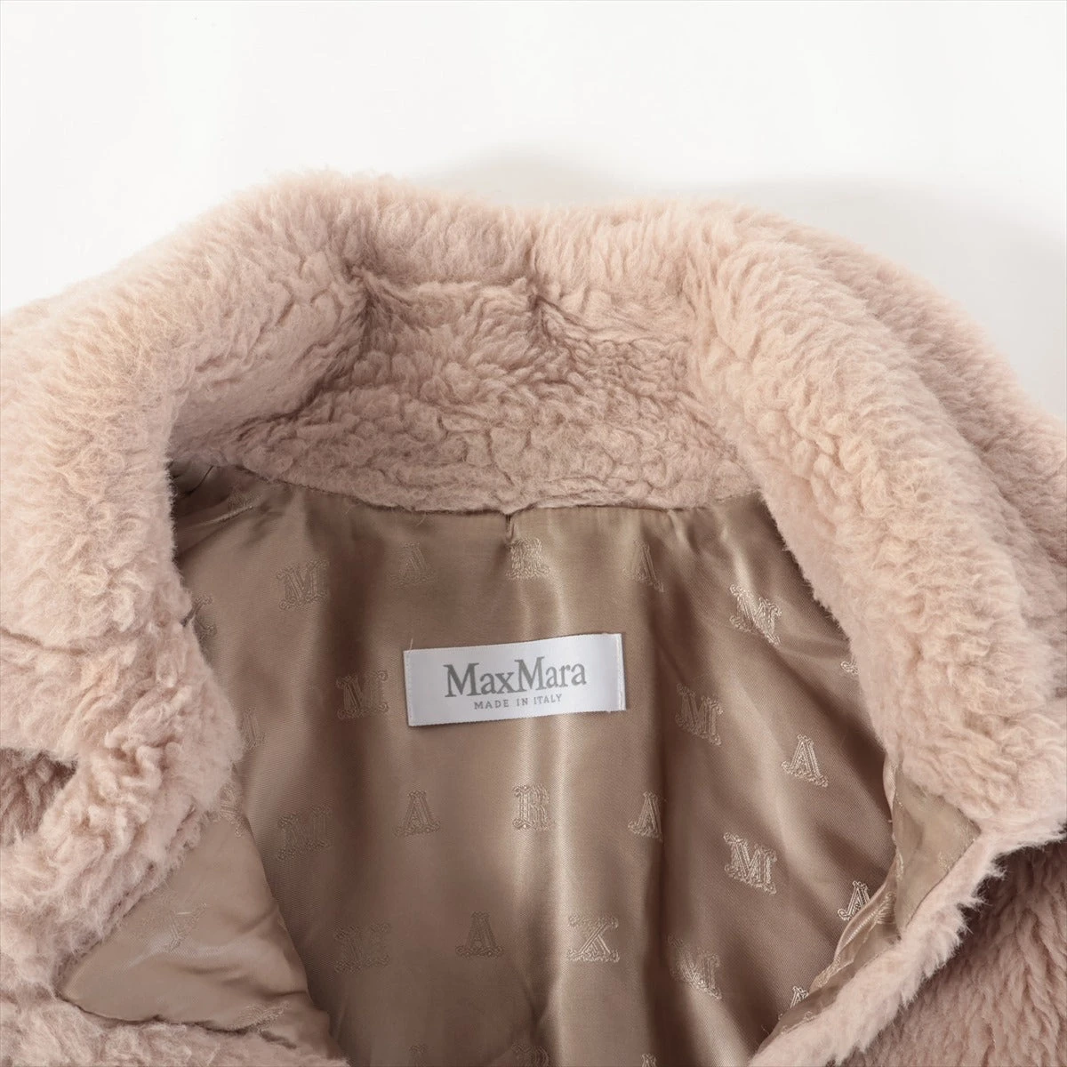 新品未使用　ベアポンチョ　アルパカ素材　テディケープ　ライトベージュSサイズ Max Mara - マックスマーラ 新品未使用 国内正規 24AW