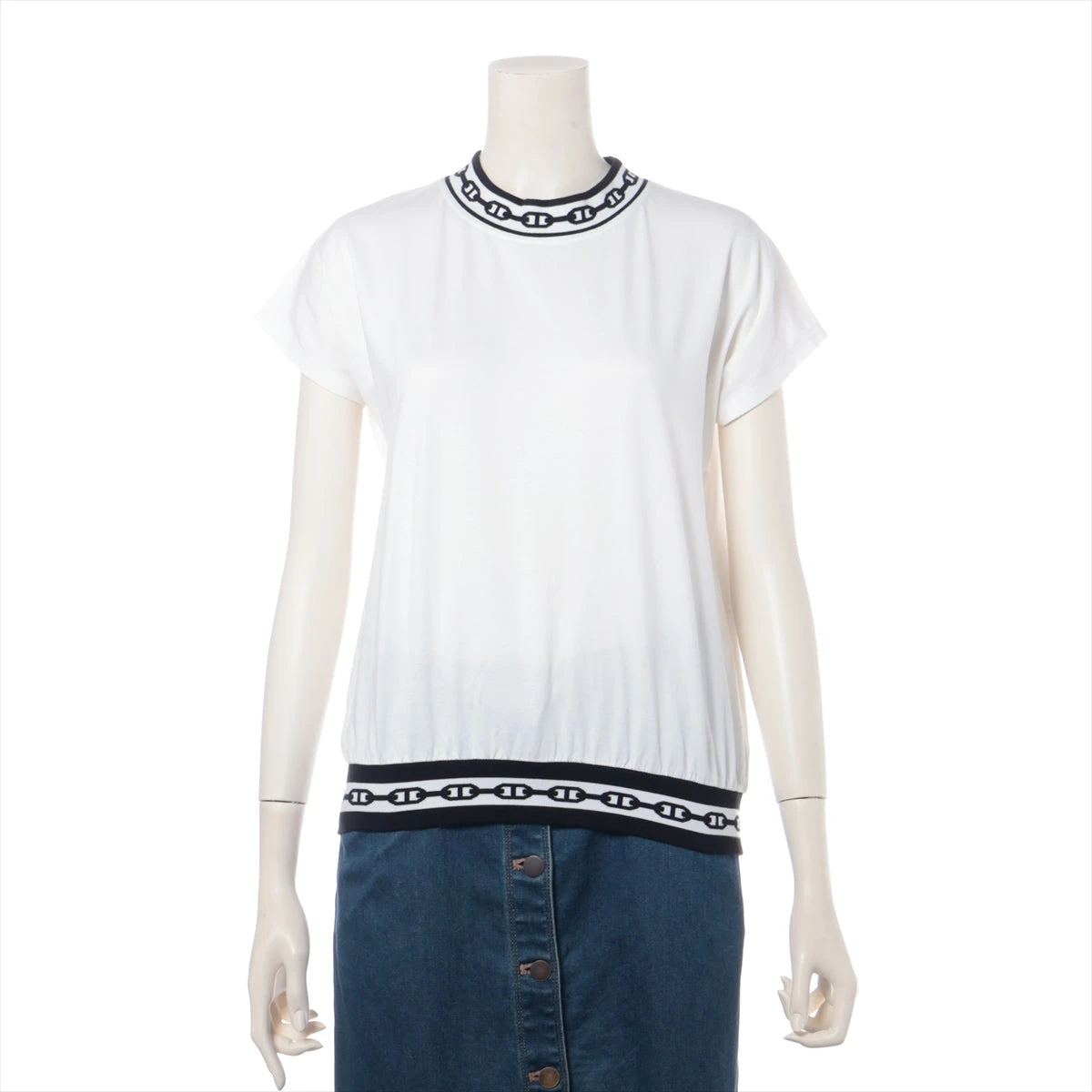 HERMES エルメス Tシャツ マイヨン シェーヌダンクル オーシャン