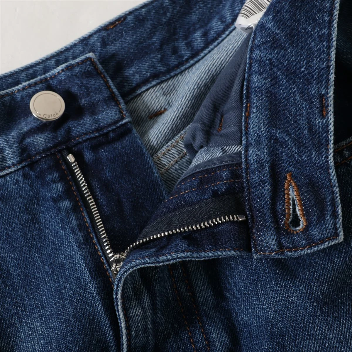 Chloe コットン デニム スカート【注目商品】★ 672b2b5d696a0.webp