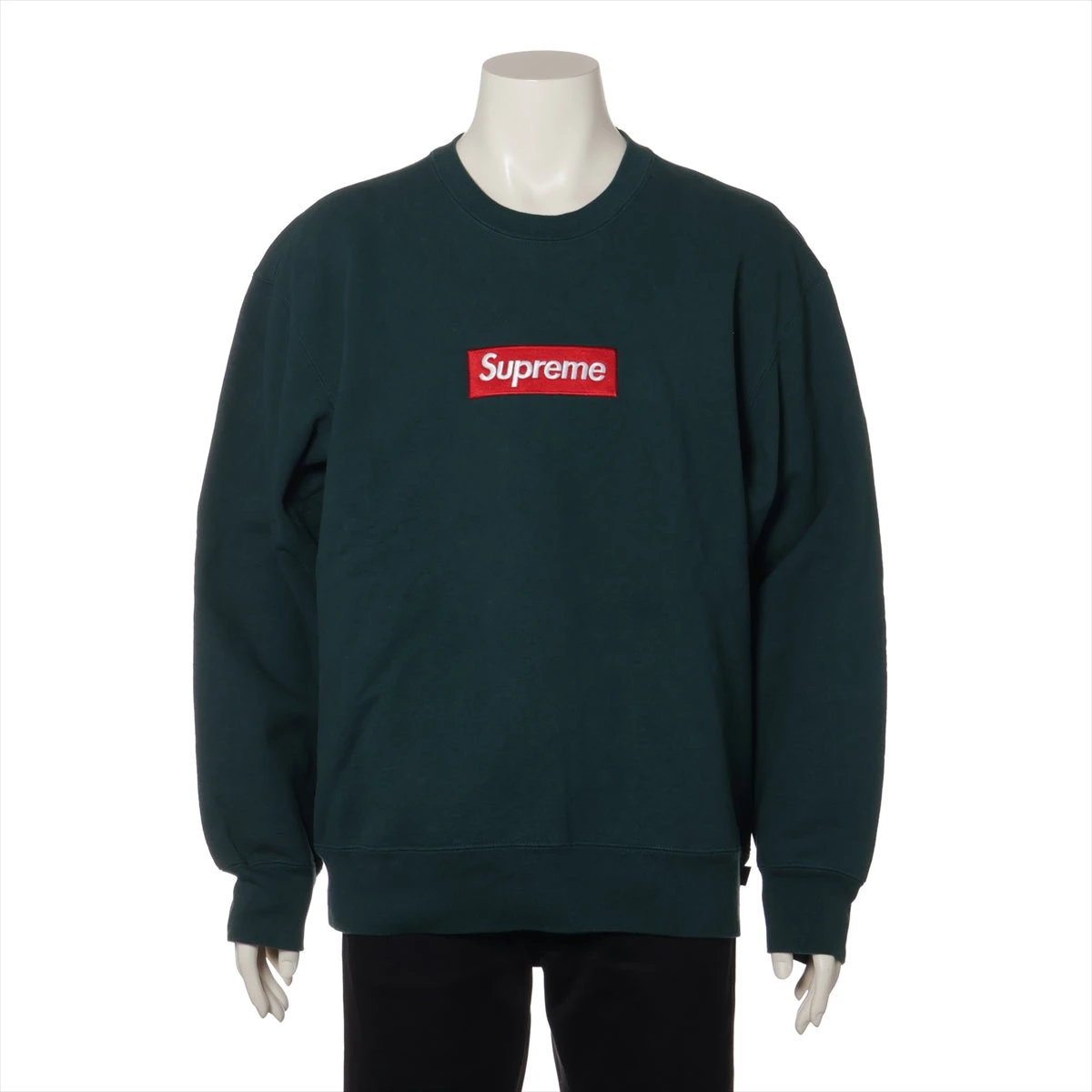 シュプリーム コットン×ポリエステル スウェット L メンズ グリーン  