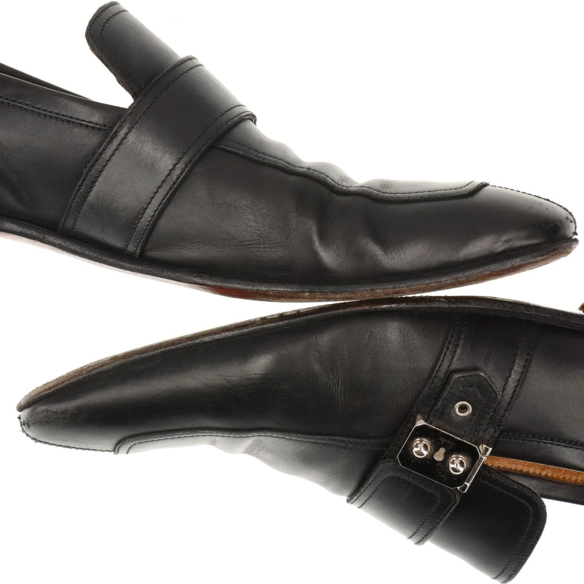 エルメス サックアデペッシュ レザー ローファー 40 1/2 メンズ
