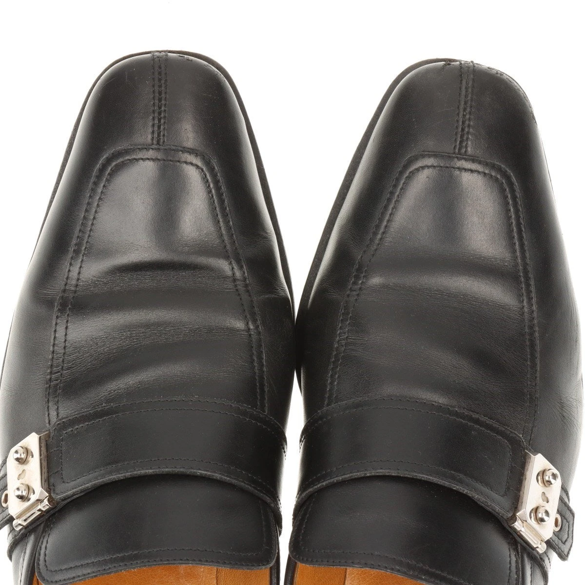 エルメス サックアデペッシュ レザー ローファー 40 1/2 メンズ
