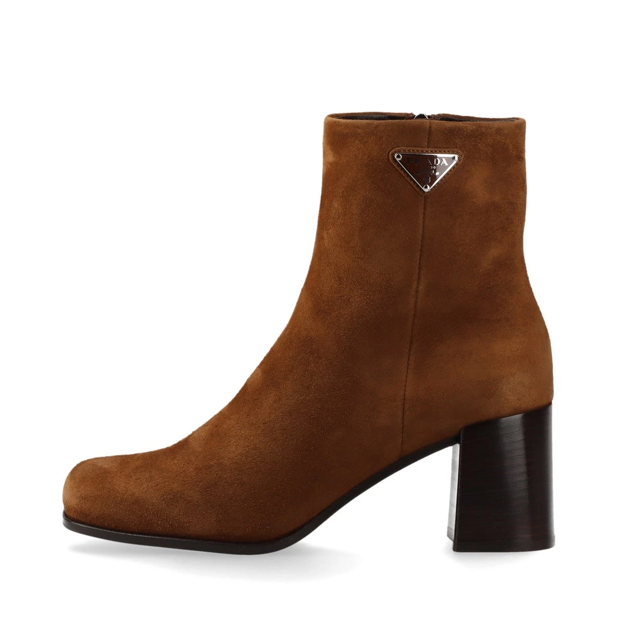 【未使用】PRADA スエード アンクルブーツ ヒール8cm 未使用】PRADA スエード アンクルブーツ ヒール8cm