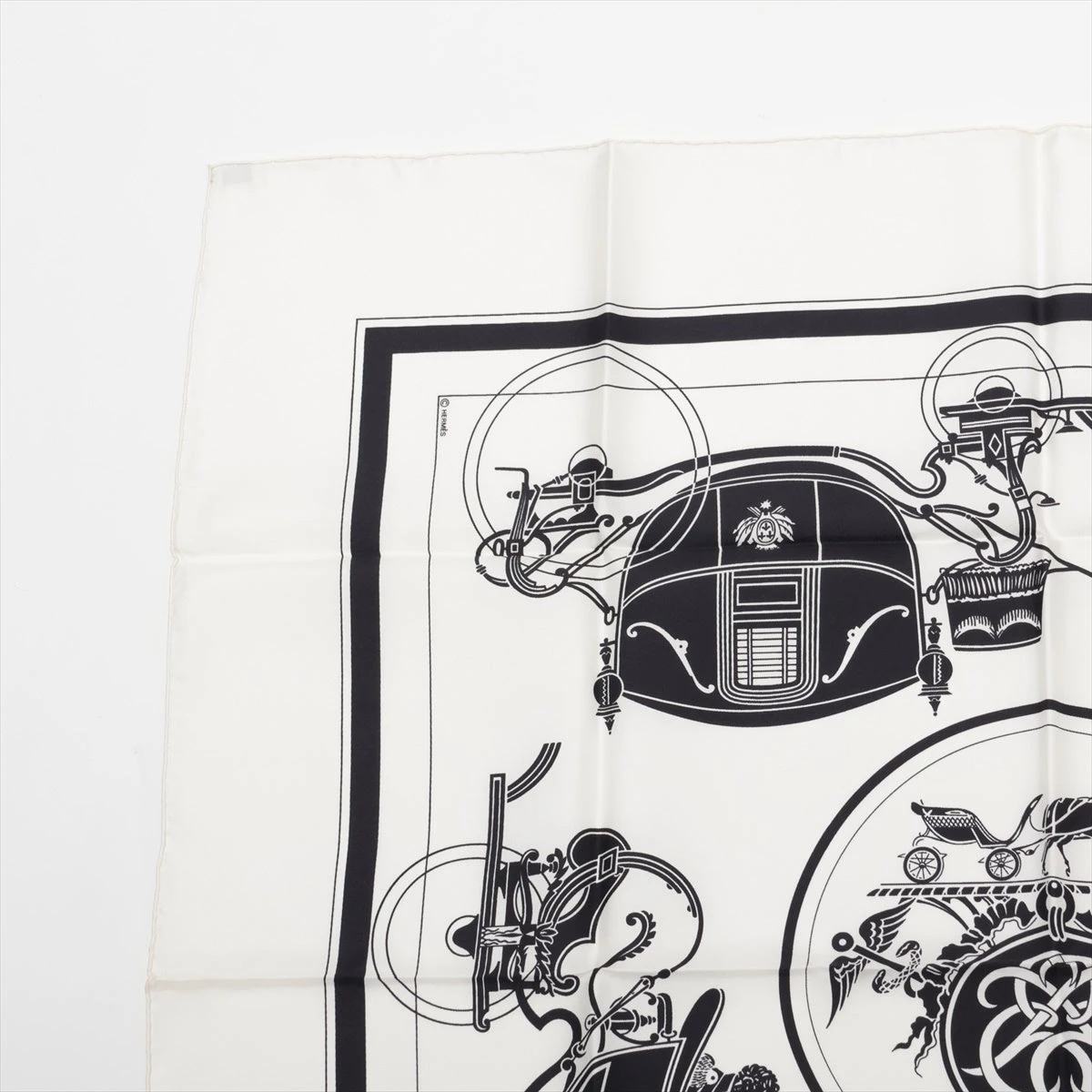 エルメス カレ90 Ex-Libris エクスリブリス スカーフ シルク
