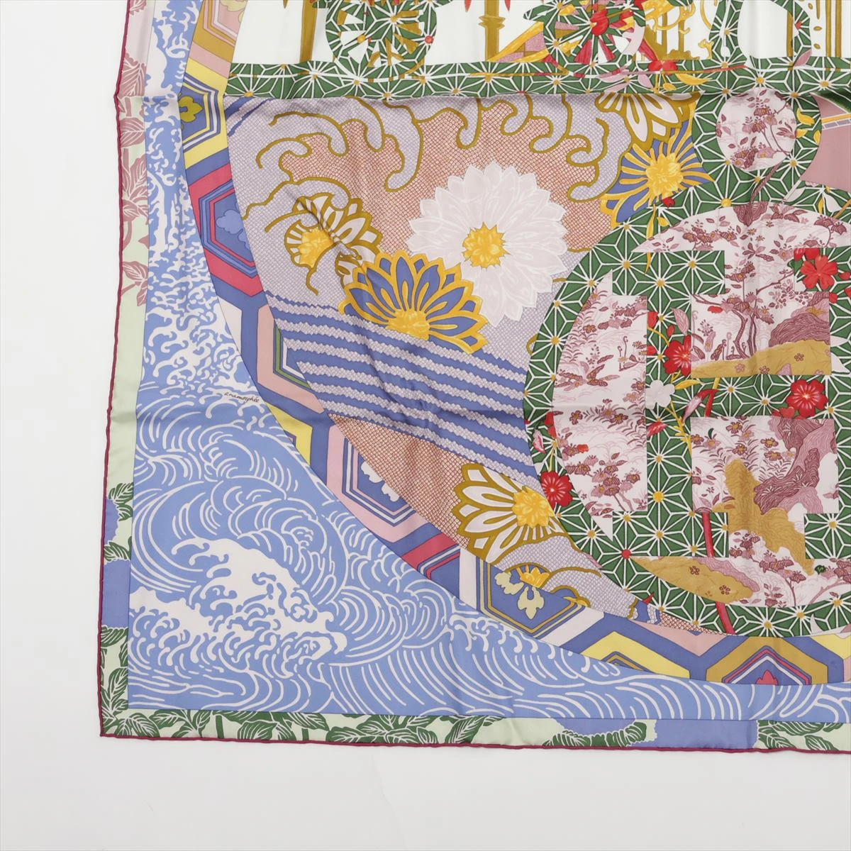 エルメス カレ90 EX-LIBRIS EN KIMONOS キモノ エクスリブリス
