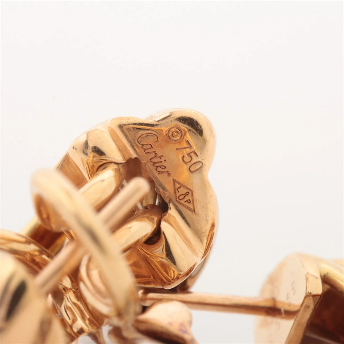 カルティエ トリニティ ダイヤ ピアス 750(YG×PG×WG) 13.7g AP091877