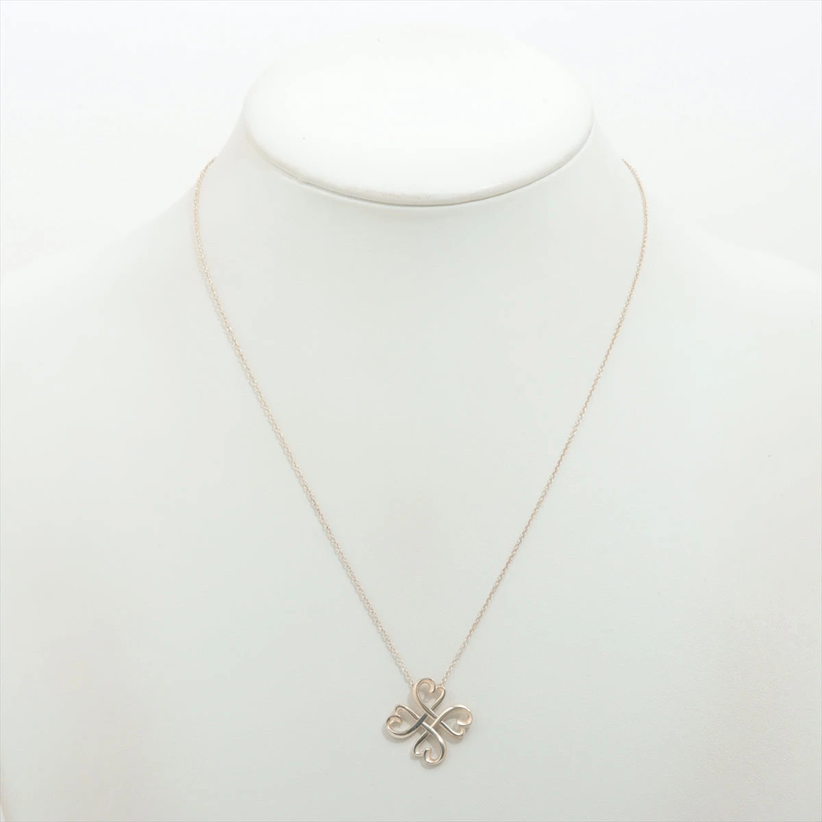 美品】TIFFANY&Co. ラビング ハート クローバー ネックレス