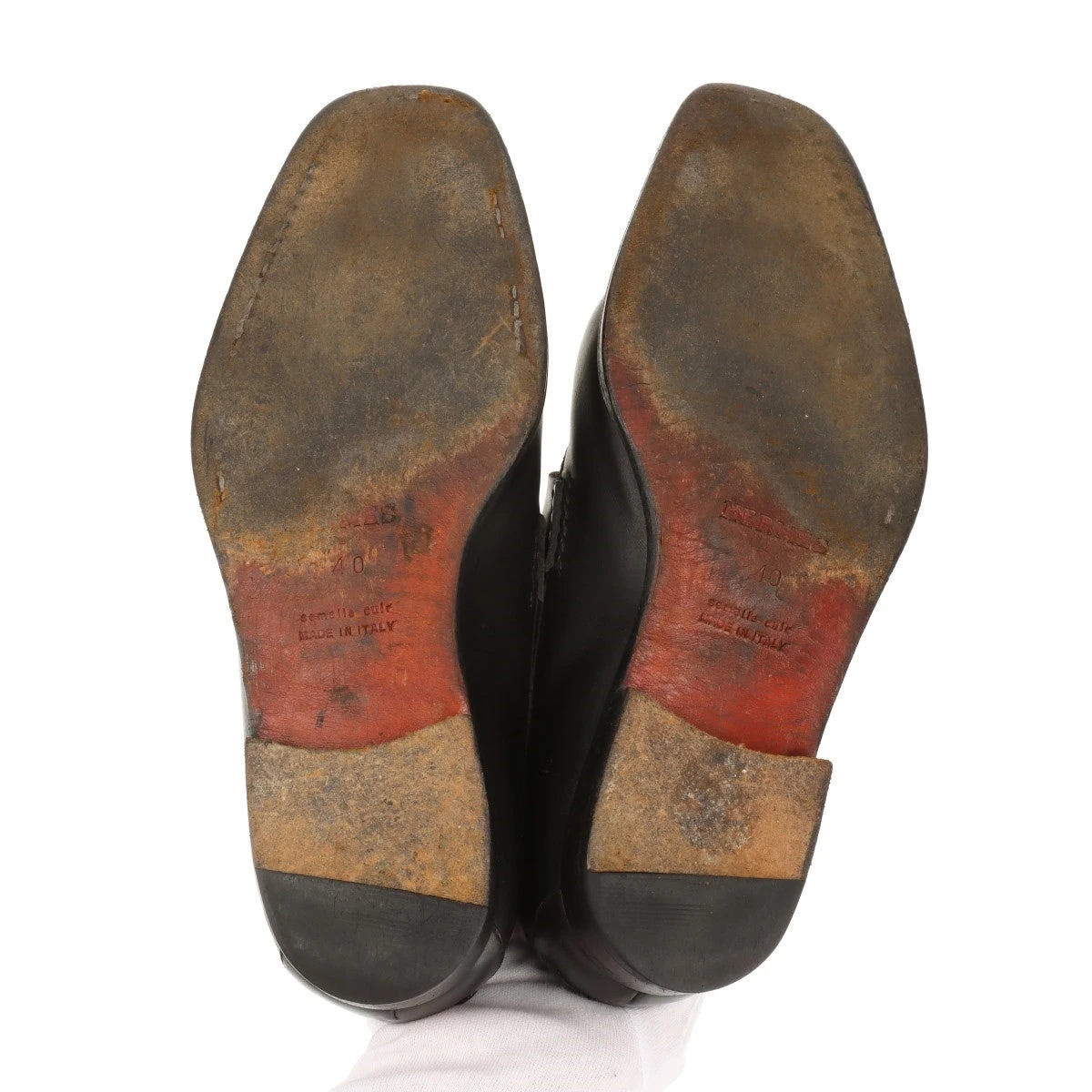 美品 HERMES コンスタンス レザー ローファー 箱保存袋付き 38 1/2 美品 HERMES コンスタンス レザー ローファー 箱保存袋付き 38 1/2