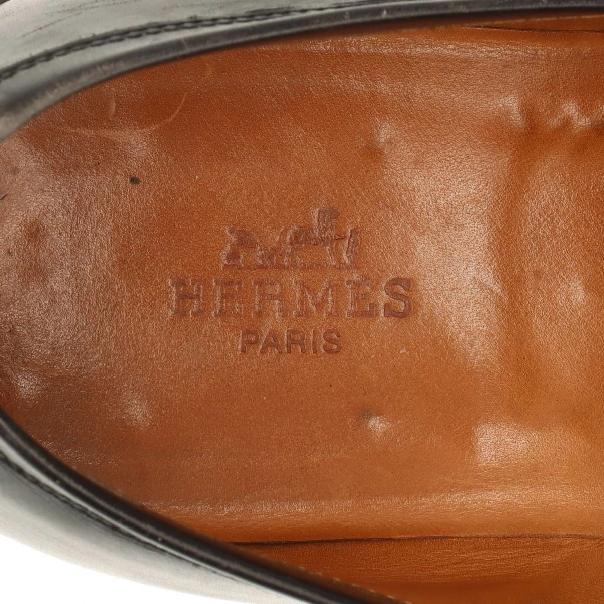 【HERMES】コンスタンス メンズローファー 40 レザーシューズ エルメス コンスタンス レザー ローファー 40 メンズ ブラック
