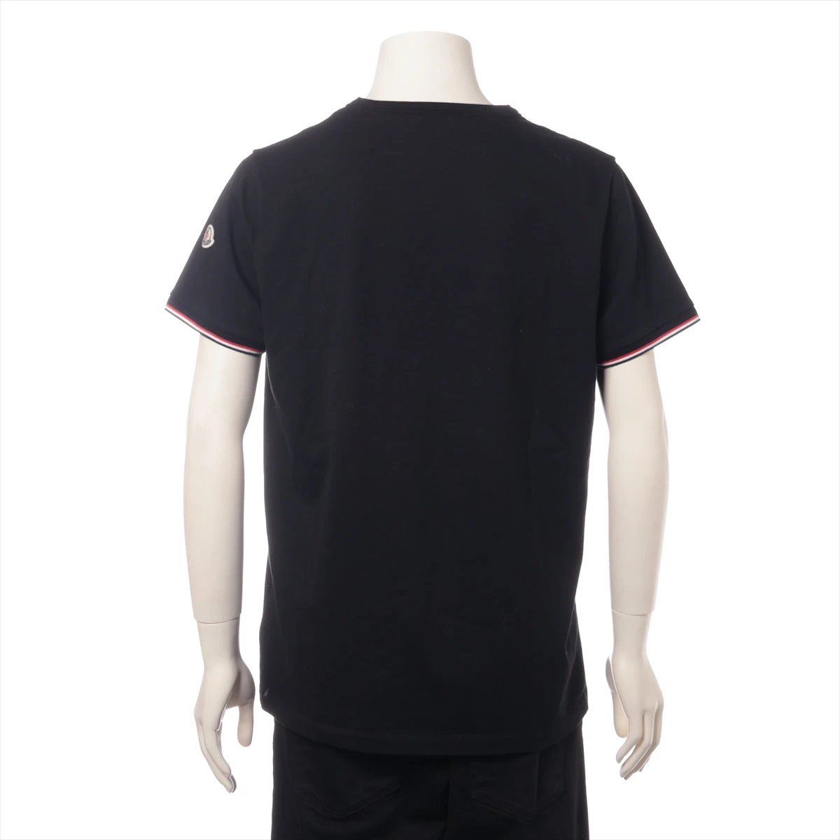 モンクレール コットンTシャツ ブラック モンクレール 23年 コットン×ポリウレタン Tシャツ XL メンズ