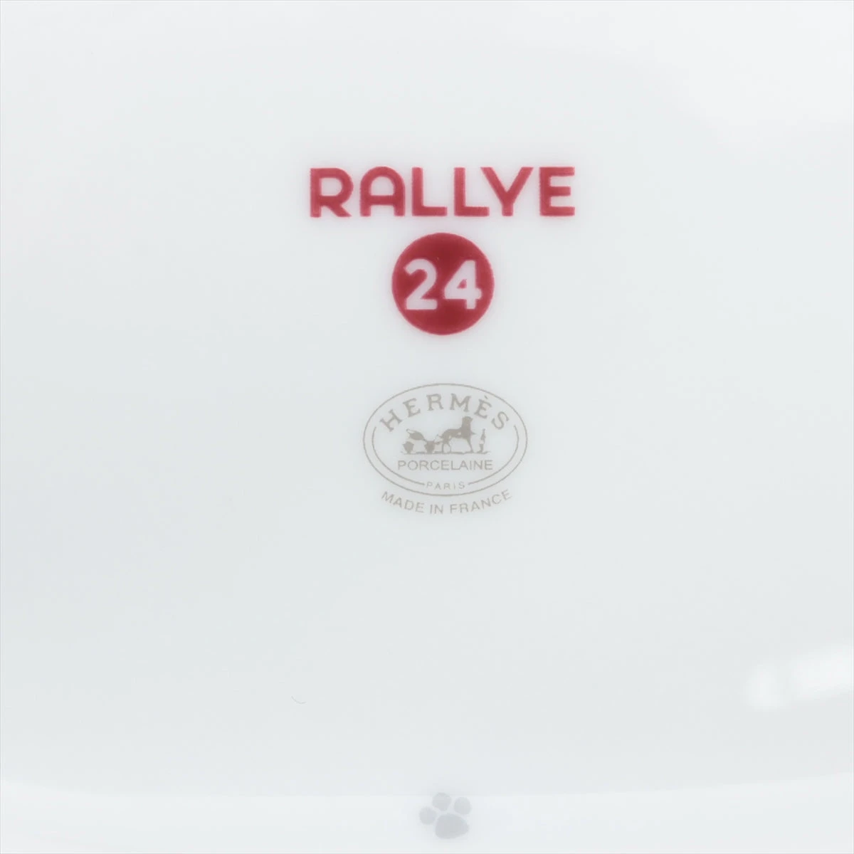 エルメス　ラリー24プレート15cm 2枚セット エルメス ラリー24 小皿 陶器 ブラック 2枚セット 刻印リボン