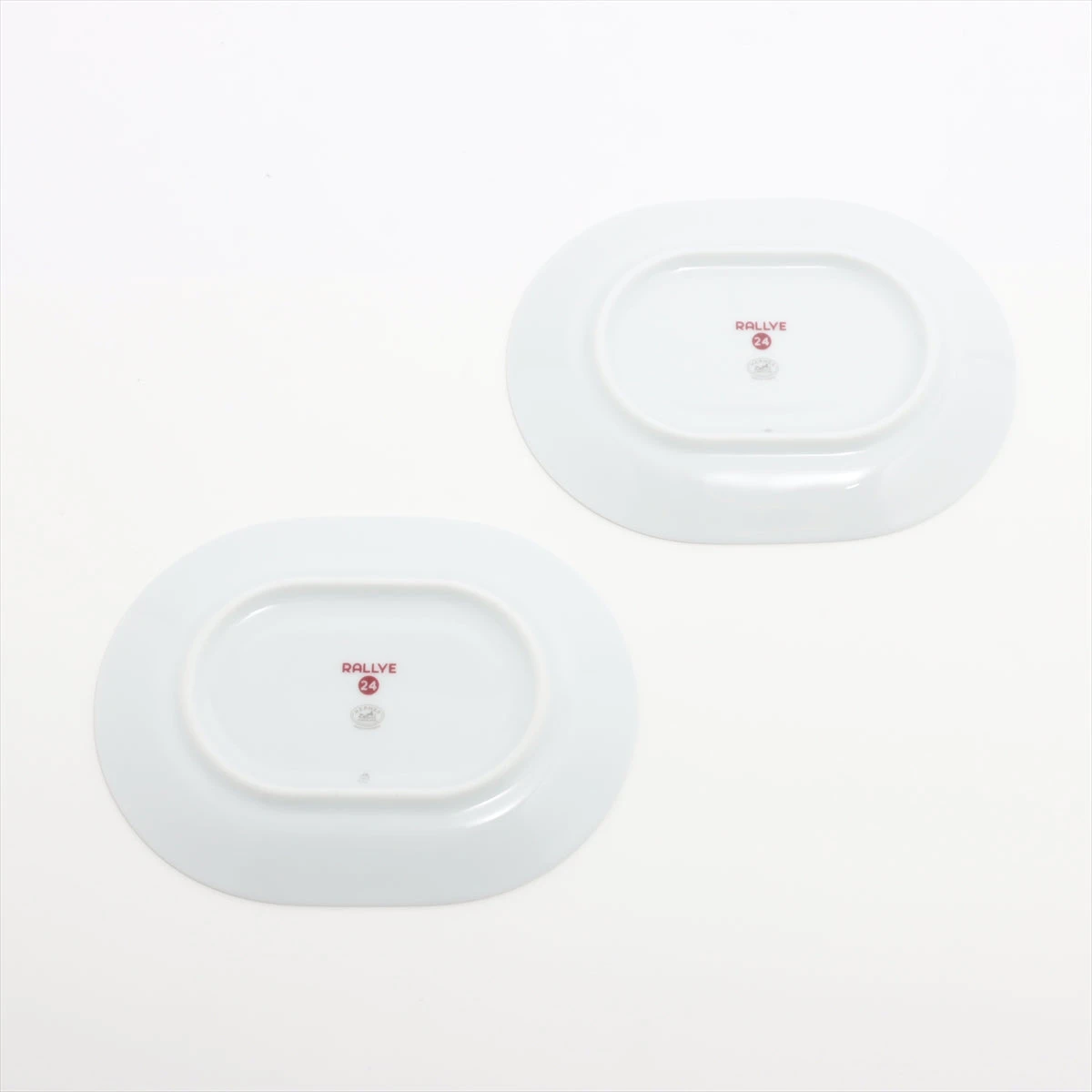 ブルー 2枚】エルメス ラリー 24 オーバルプレートミニ 15cm 【公式通販】