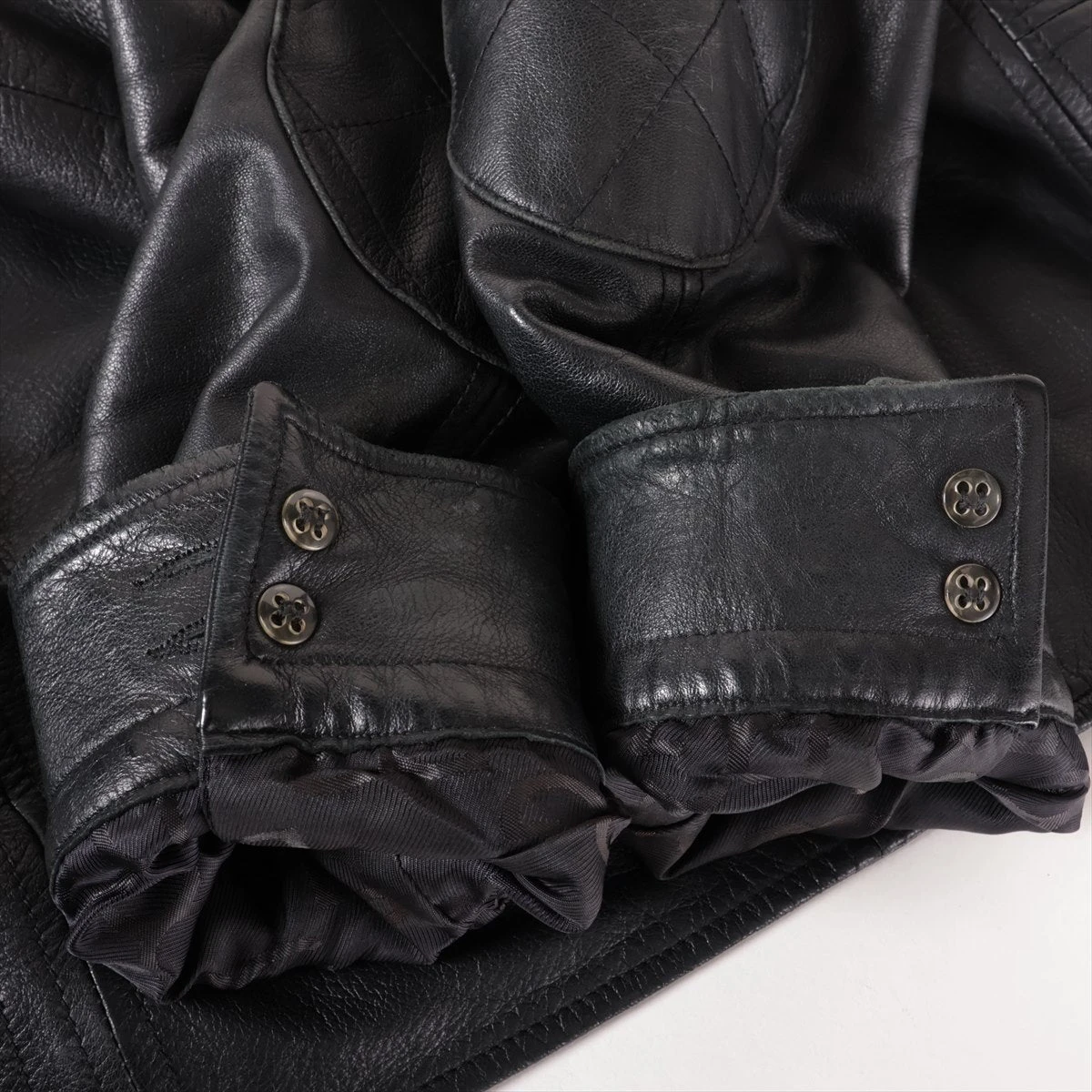 ドルチェ&ガッバーナ ラムレザー フーディ 48 黒 G9D58L ジャケット DOLCE&GABBANA - DOLCE&GABBANA ドルチェ＆ガッバーナ