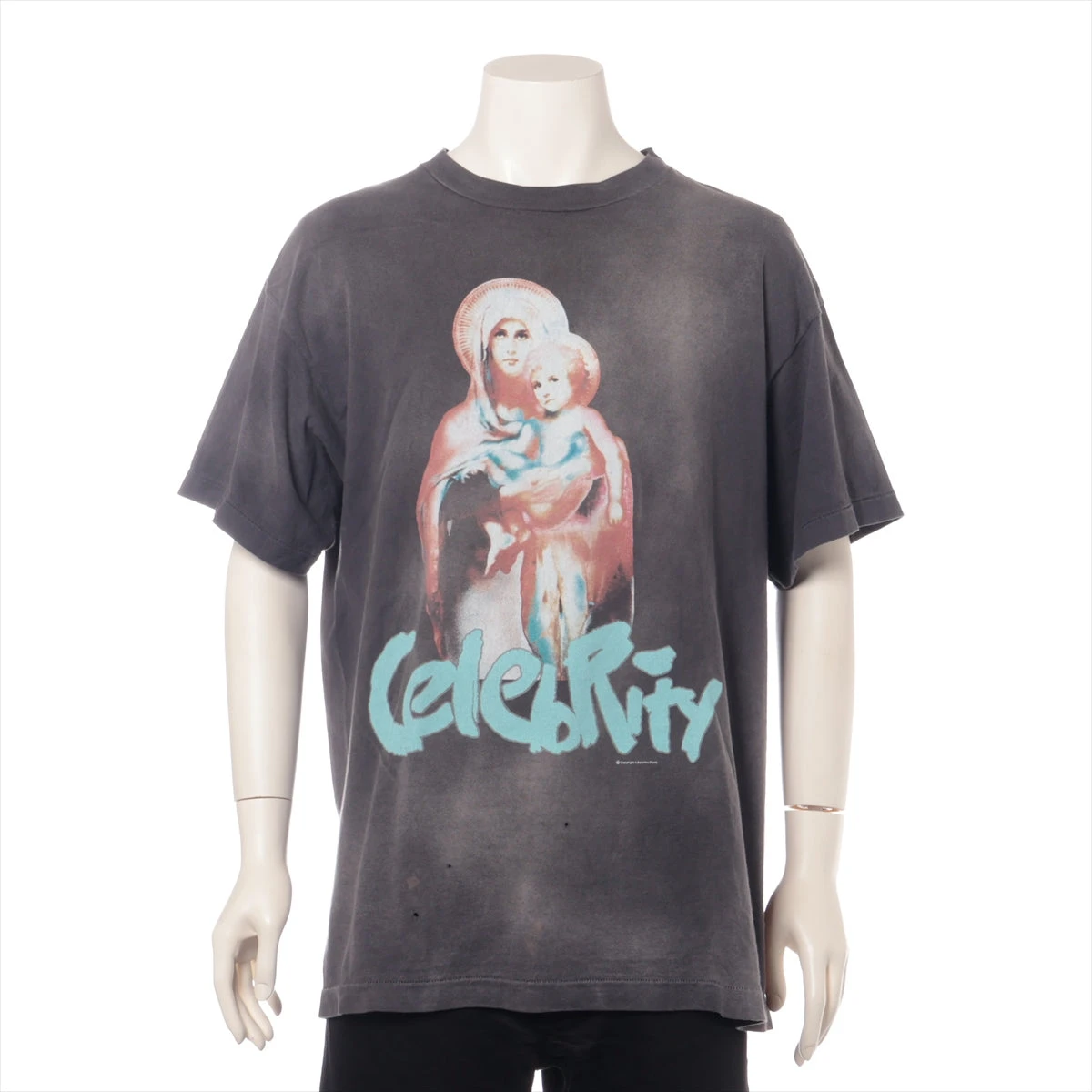 セントマイケル 24SS コットン Tシャツ L メンズ グレー SM-YS8