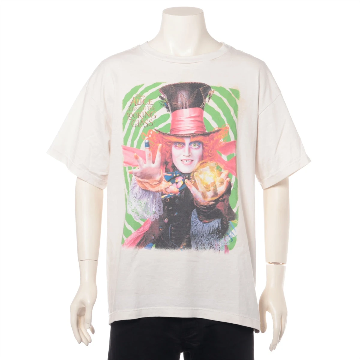 セントマイケル×ディズニー 23AW コットン Tシャツ L メンズ ホワイト 