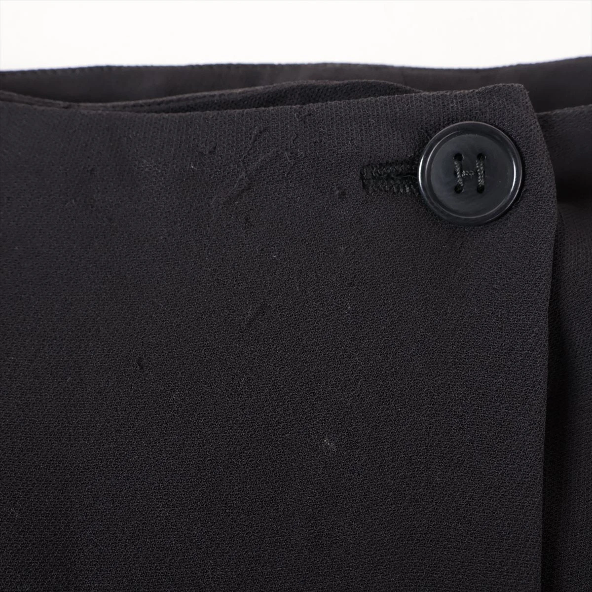 エルメス マルジェラ期 シルク スカート 34 レディース ブラック ツレ