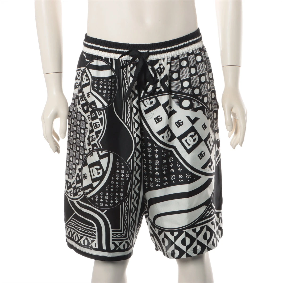 DOLCE&GABBANA ドルガバ シャツ 37 サイズ 水玉 ドット 黒 白