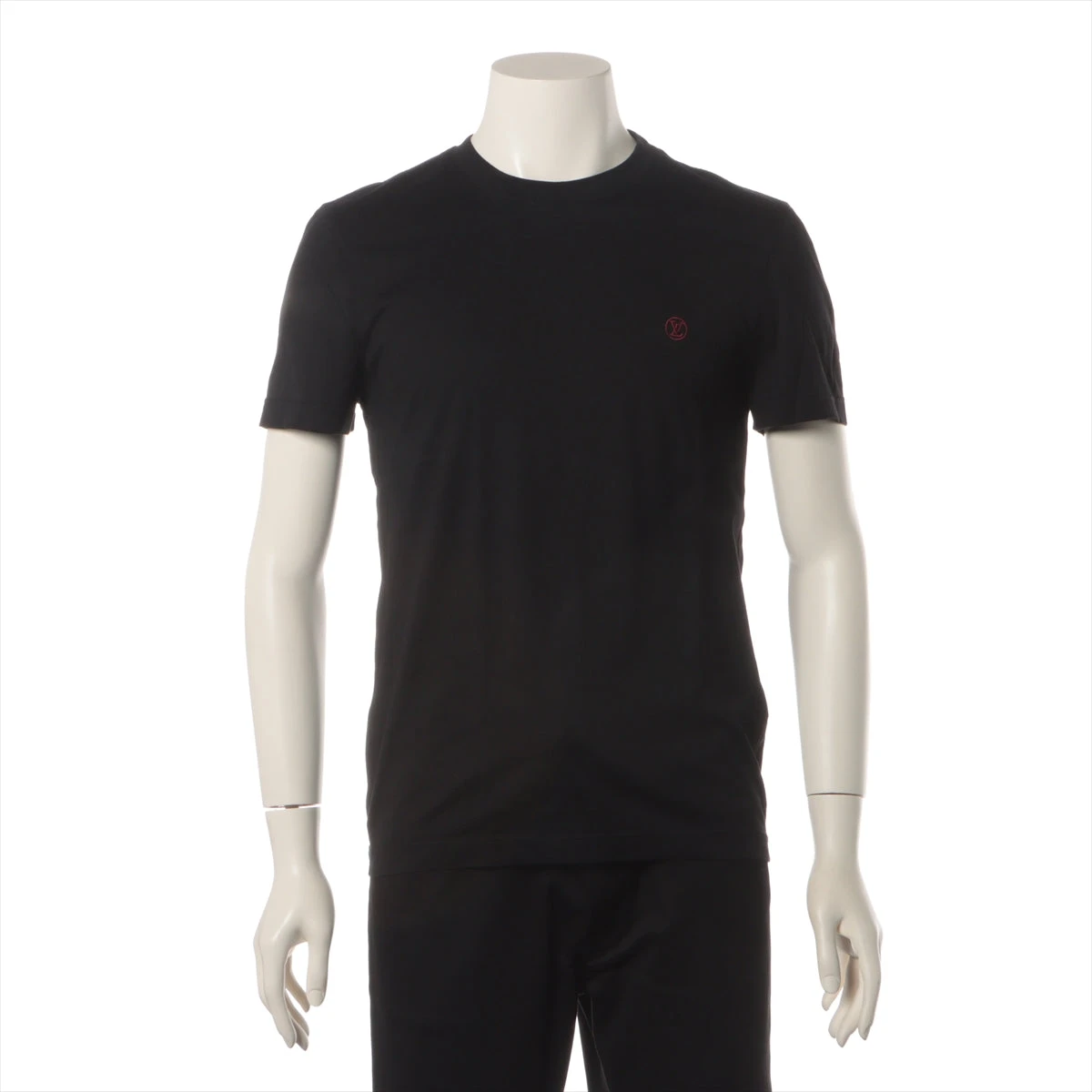 ヴィトン LVロゴ 19AW コットン Tシャツ XS メンズ ブラック