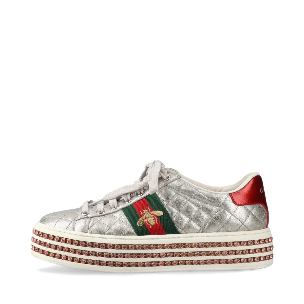 新品 GUCCI グッチ レディース スニーカー　ラインストーン 楽天市場】グッチ GUCCI スニーカー ラインストーンベルト付き