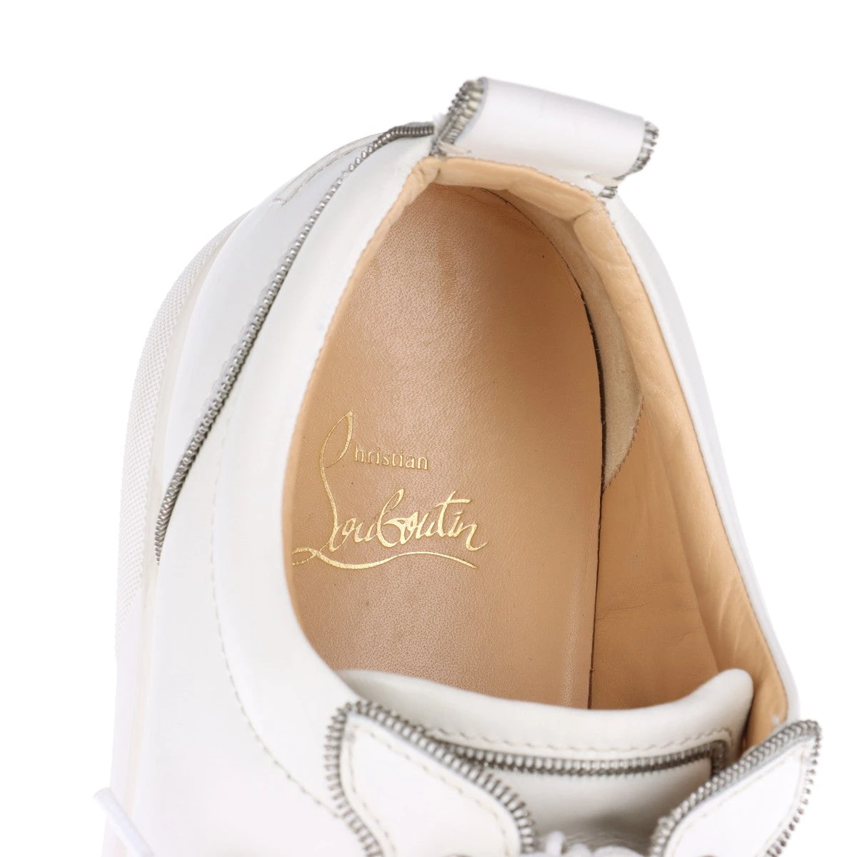 クリスチャンルブタン スパイクスタッズ レザー スニーカー 41 1/2