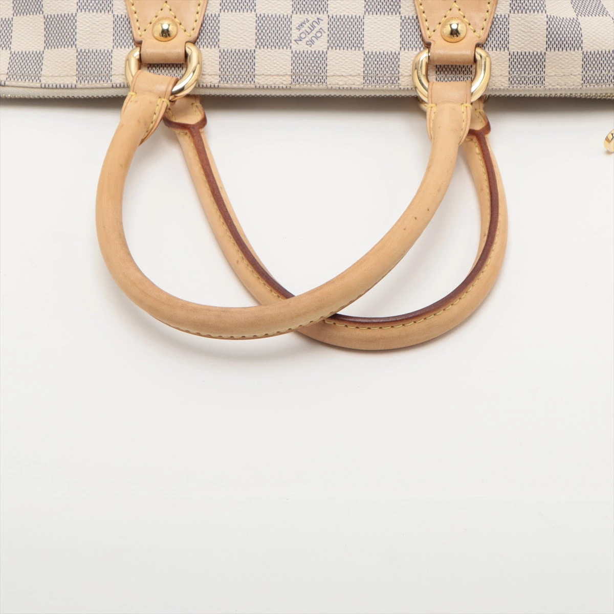 H4676M 本物 FRANCE製 ヴィトン ダミエアズール 4連 キーケース ミュルティクレ4 ルイヴィトンアズール ハムステッドMM 14137 白 レディース ダミエ