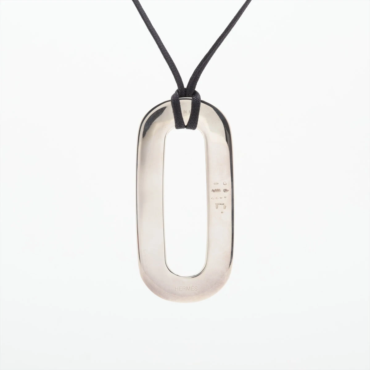 エルメス トゥアレグ ネックレス 925×ファブリック 30.6g シルバー