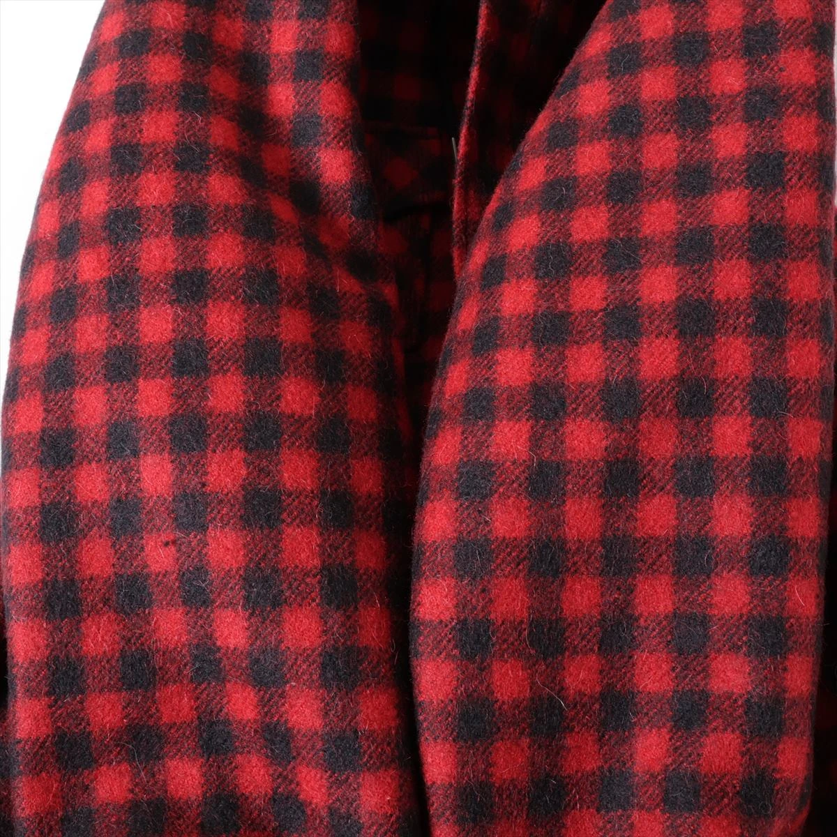 セリーヌ モヘア×ウール ジャケット 50 メンズ レッド×ブラック