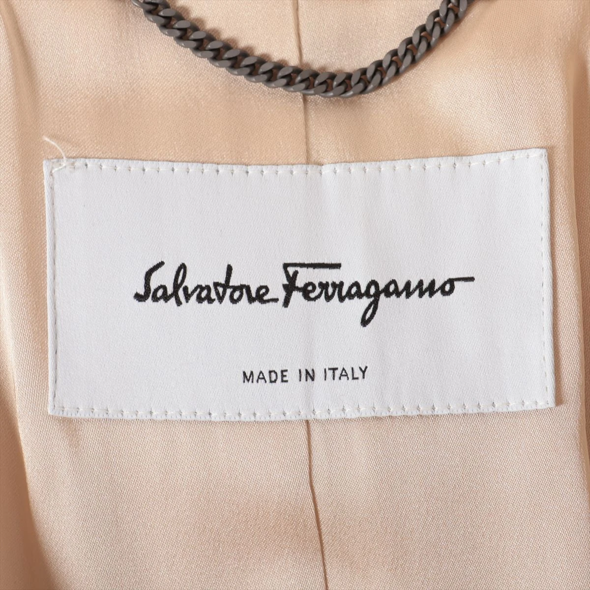 Ferragamo*フェラガモ　コットン×シルクトレンチコート　ベージュ　38 Ferragamo*フェラガモ コットン×シルクトレンチコート ベージュ