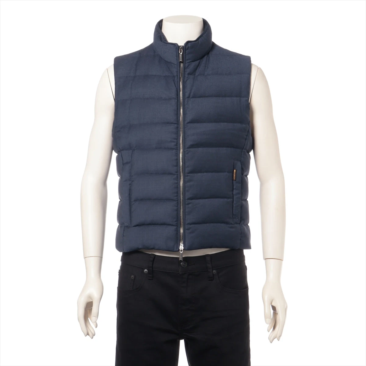 moorer 　OLIVER　 カシミヤ　ダウンベスト　ネイビー　46 moorer OLIVER カシミヤダウンベストネイビー46