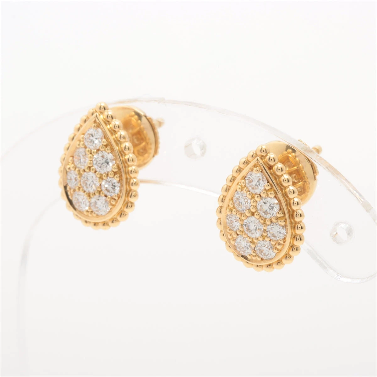 美品　ブシュロン セルパンボエム エクストラスモール ダイヤ ピアス　YG ブシュロン(Boucheron)ブシュロン セルパンボエムスモール
