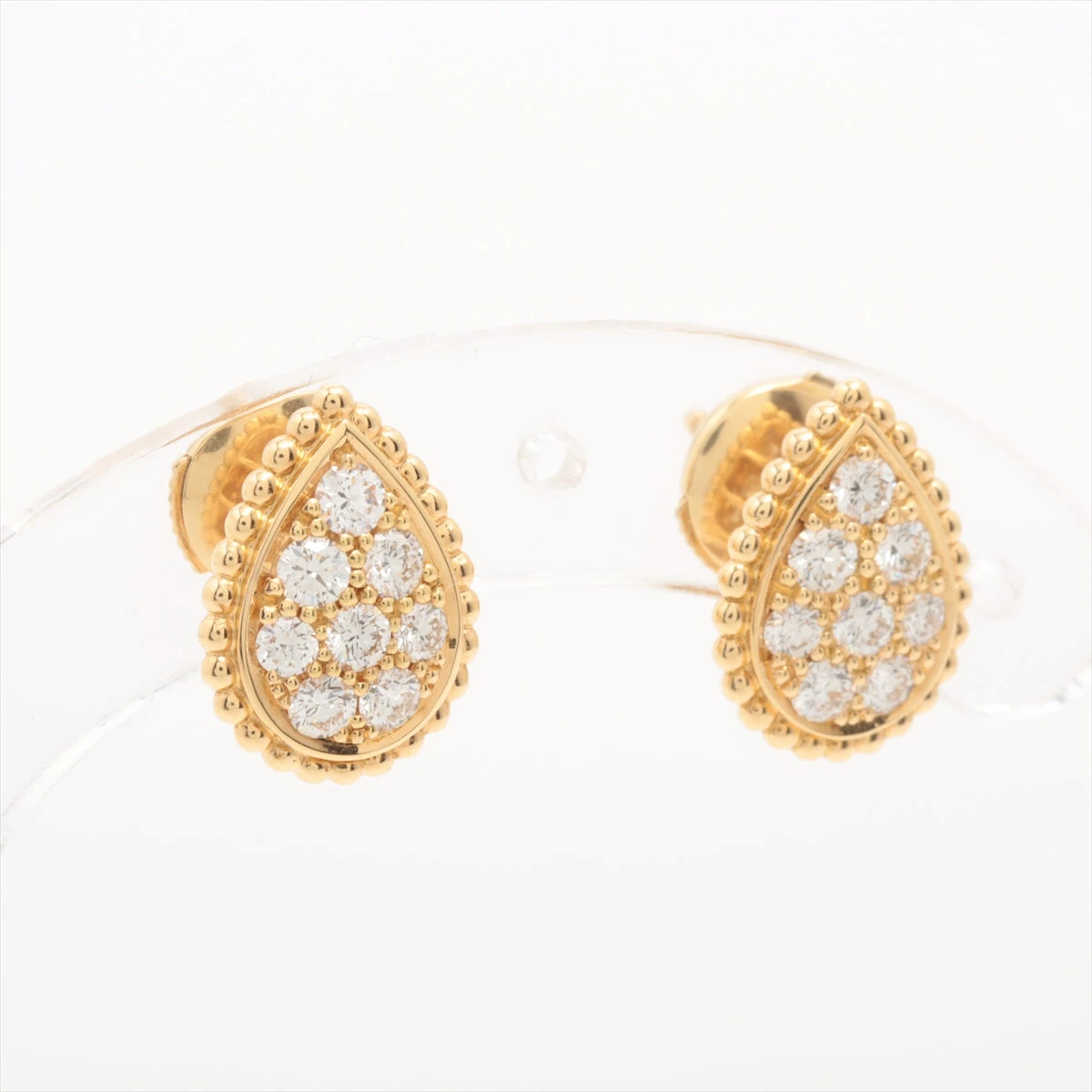 美品　ブシュロン セルパンボエム エクストラスモール ダイヤ ピアス　YG ブシュロン セルパンボエム ダイヤ ピアス 750(YG) 4.2g