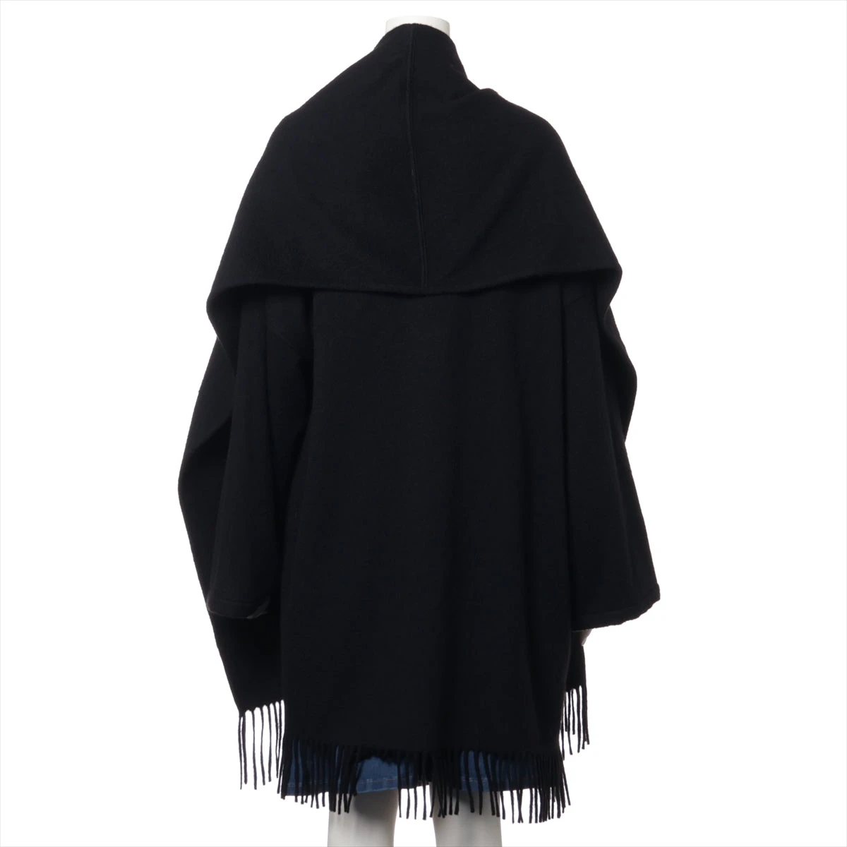 フェラガモカシミヤ黒マフラー