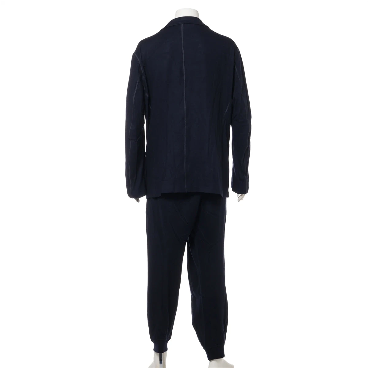 comoli カシミヤ　セットアップ　ネイビー COMOLI - カシミヤ混ストライプセットアップ【クリーニング済
