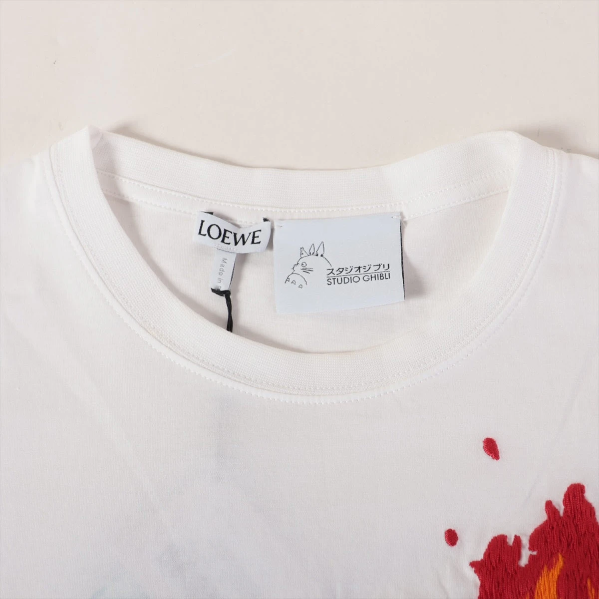 ロエベ/LOEWE シャツ メンズ LOEWE NEON T-SHIRT Tシャツ BLACK