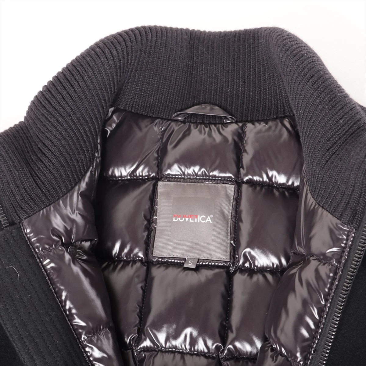 デュベティカ ラムスキン×ウール ダウンジャケット S メンズ ブラック