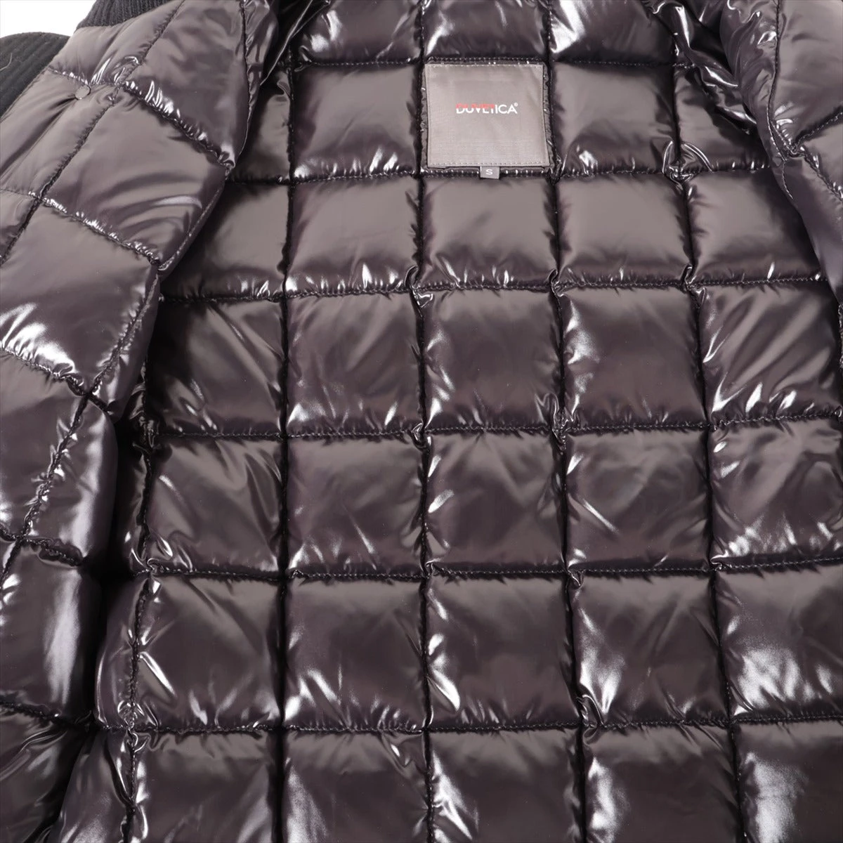 デュベティカ ラムスキン×ウール ダウンジャケット S メンズ ブラック